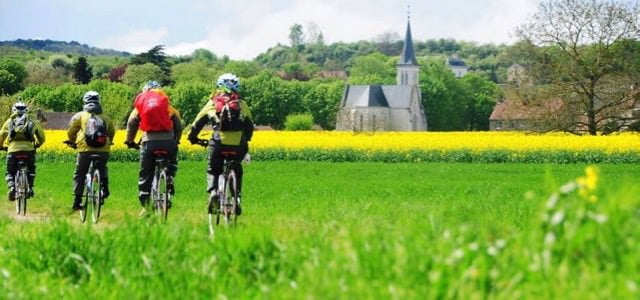 Cycling Burgundy during a holiday