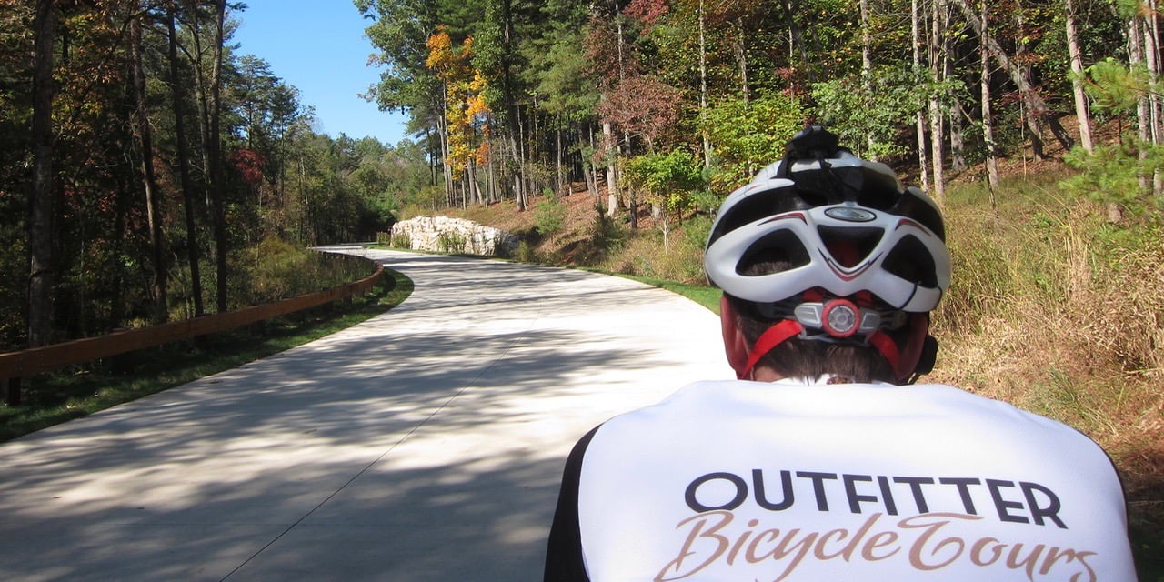 5 Night Asheville Bike Tour approaching Sierra Nevada Brewing
