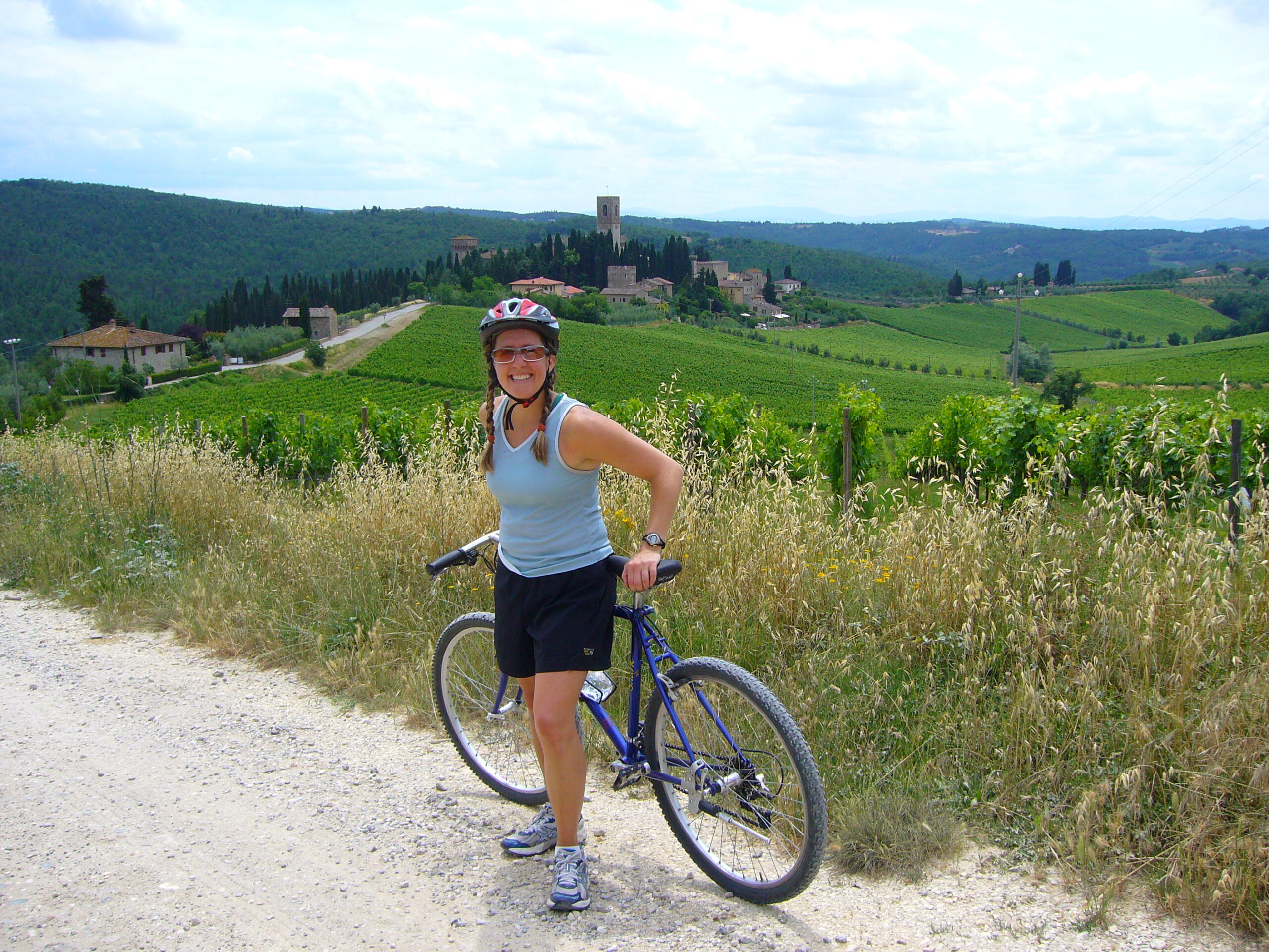 Basking in the sun in Chianti during a Tuscany cycling holiday