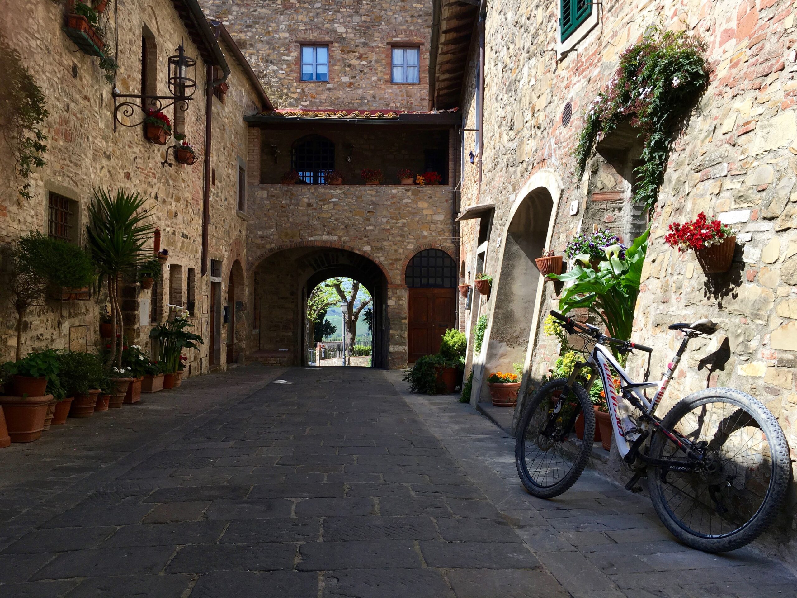 Quaint village in Tuscany during Tuscany Bike tours